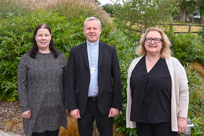 Lorraine Buckley, Faith Development Coordinator, Bishop Fintan Gavin and Eilís Casey, Parish Life Coordinator